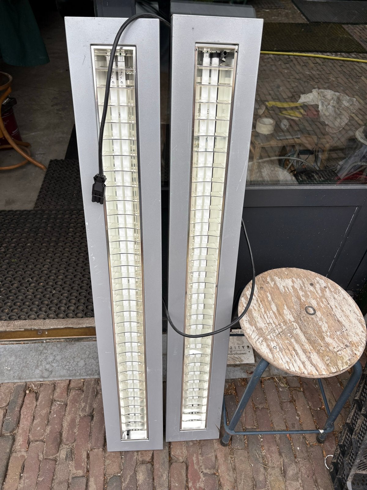 TL-lampen voor werkplaats of garage, ca. 60 stuks, Overige merken, Gebruikt, Grijs, G13 (TL)