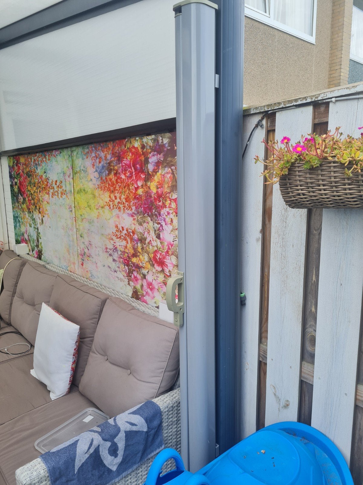 Zijscherm/windscherm voor terras of tuin, Ophalen, Gebruikt, Overige typen, 150 tot 300 cm