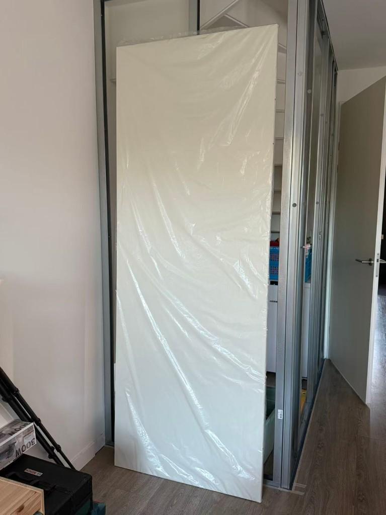Berkvens Deur Opdek Recht RW 830x2315 + Bovendorpel (nieuw), 80 tot 100 cm, 215 cm of meer, Binnendeur, Nieuw