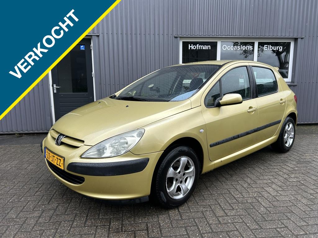 Peugeot 307 1.4 XS 5Deurs Airco Nieuwe APK! (bj 2002), Zwart, 4 cilinders, 49 €/maand, Bedrijf