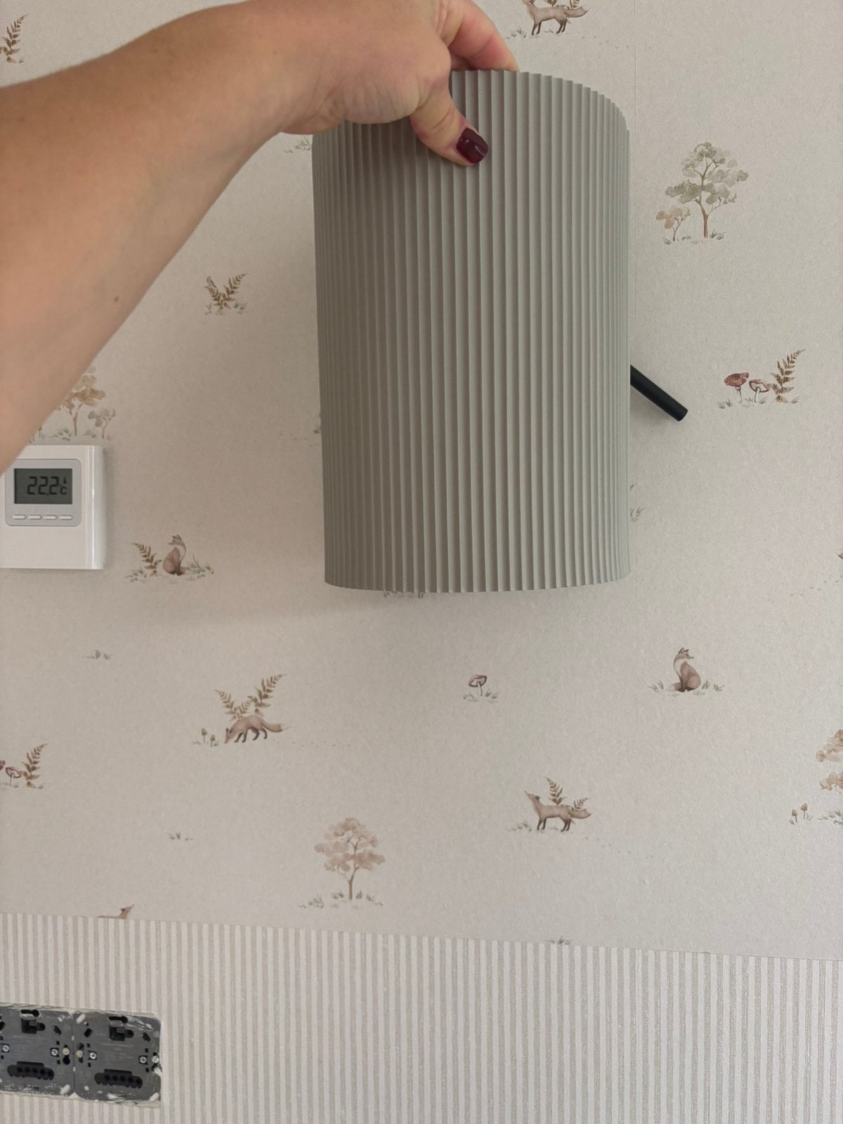 Prachtige wandlamp westwing beige/taupe, Ophalen, Kunststof, Nieuw, Overige merken