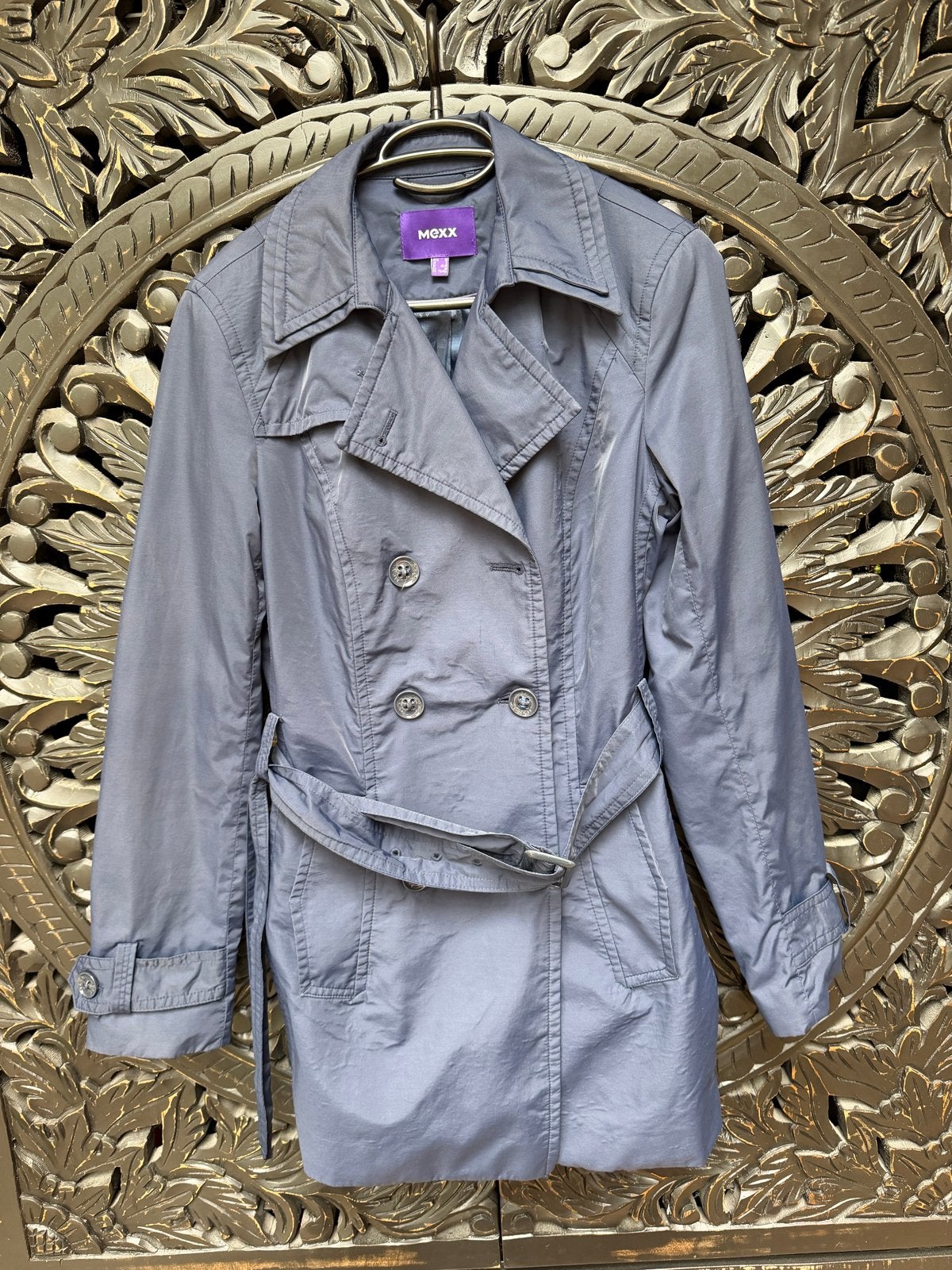 MEXX Trenchcoat Maat M - Stijlvol en Comfortabel, Ophalen of Verzenden, Gedragen, Maat 38/40 (M), Blauw