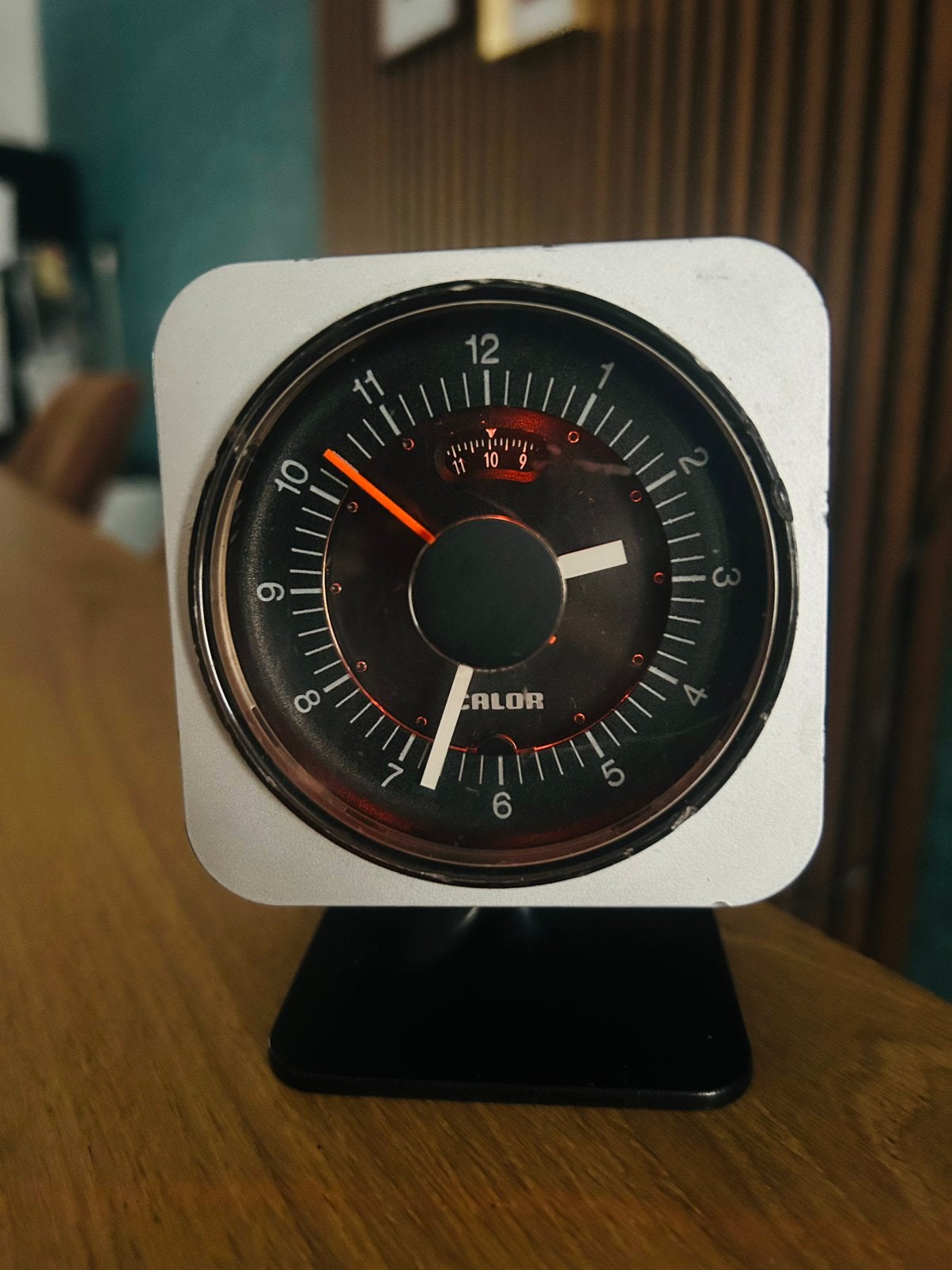 Space age Vintage Wekker jaren 70 Calor 33.40, Ophalen of Verzenden, Gebruikt, Analoog