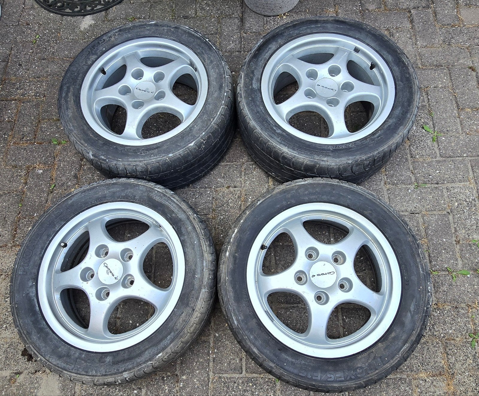 Porsche cup velgen 911 944 964 968 5x130 6j 8j 16 inch et52, Ophalen, Gebruikt