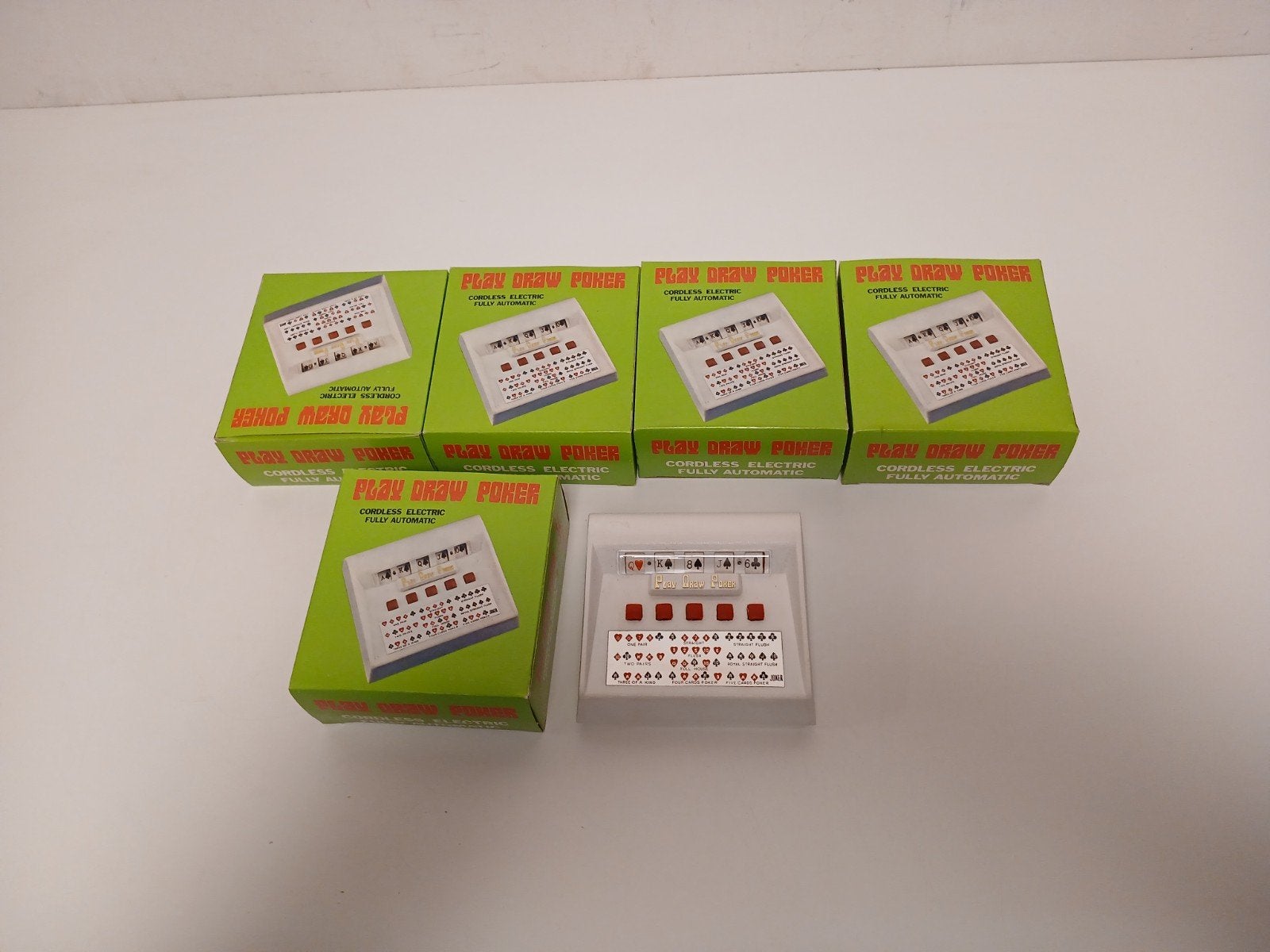 vintage electronsich pokerspel play draw poker nieuw, Verzamelen, Automaten | Gokkasten en Fruitautomaten, Ophalen of Verzenden