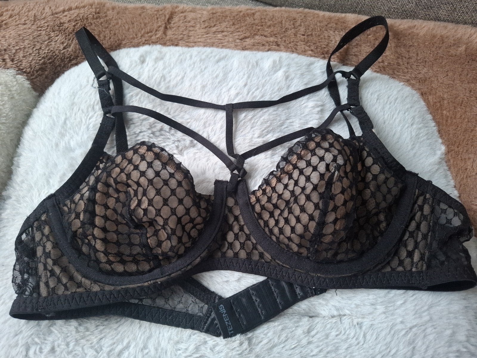 Zwarte Tezenis kanten BH, maat 75B, Kleding | Dames, Ondergoed en Lingerie, Tezenis, Ophalen of Verzenden, Zwart, BH