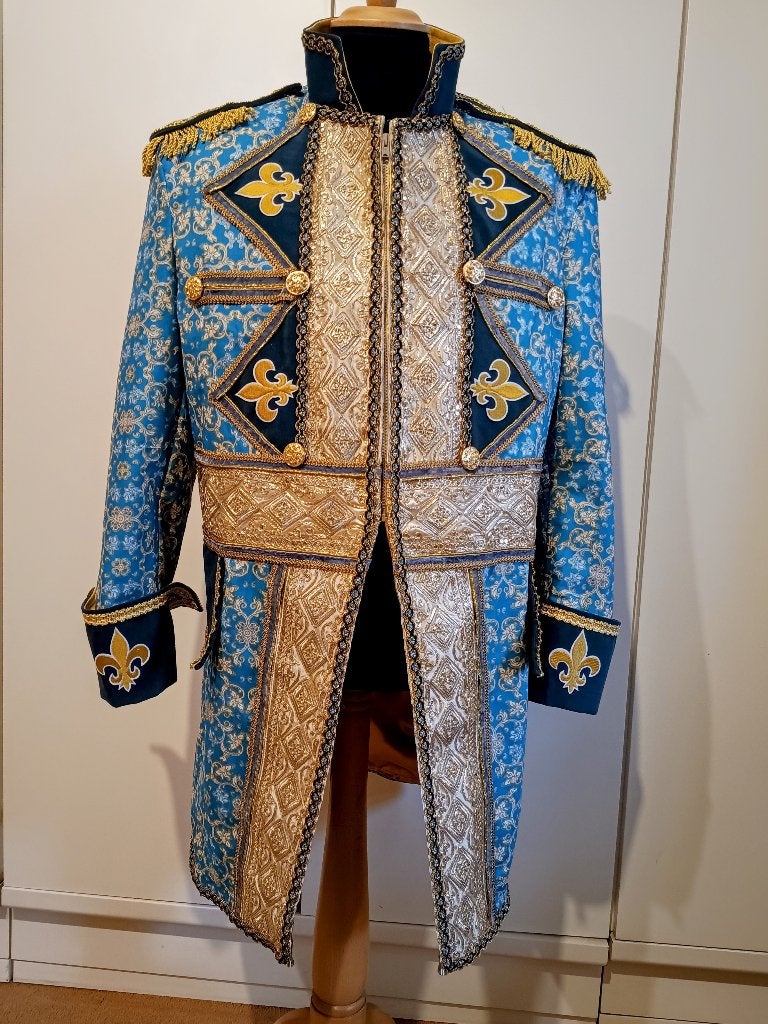 Heren carnavalsjas markies Bridgerton Versailles, Kleding | Heren, Carnaval, Ophalen of Verzenden, Kleding, Maat 56/58 (XL)