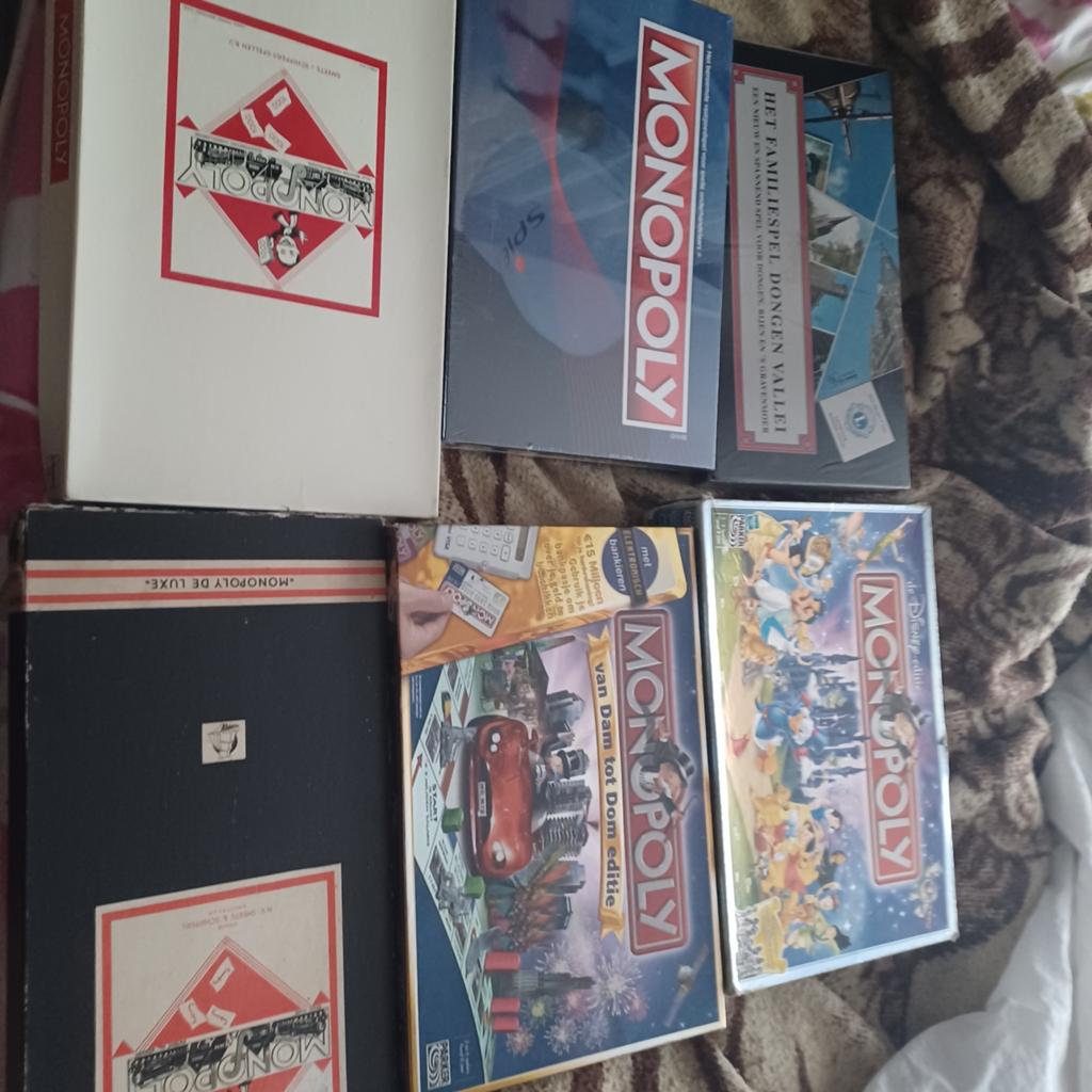 6x monopoly  50€, Hobby en Vrije tijd, Gezelschapsspellen | Bordspellen, Ophalen of Verzenden, Nieuw