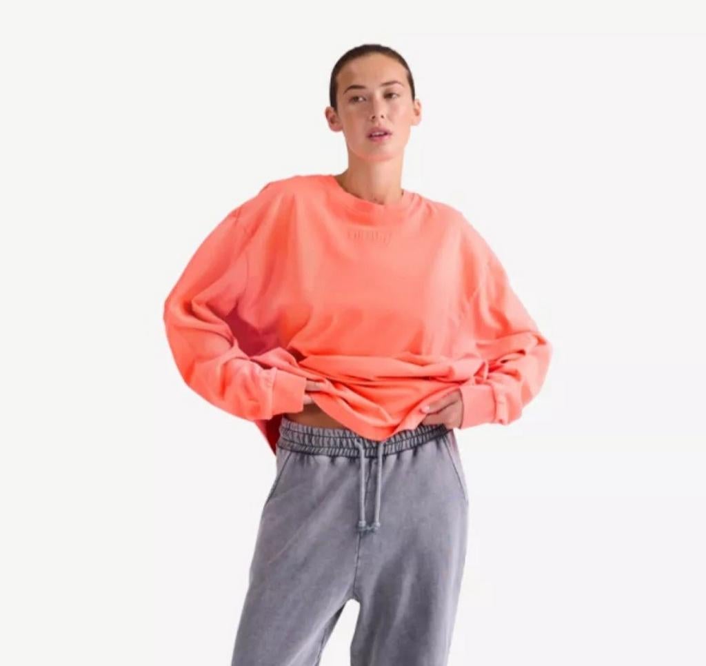 Stieglitz longsleeve coral mt S valt ruim NIEUW, Kleding | Dames, T-shirts, Maat 38/40 (M), Verzenden, Nieuw, Lange mouw