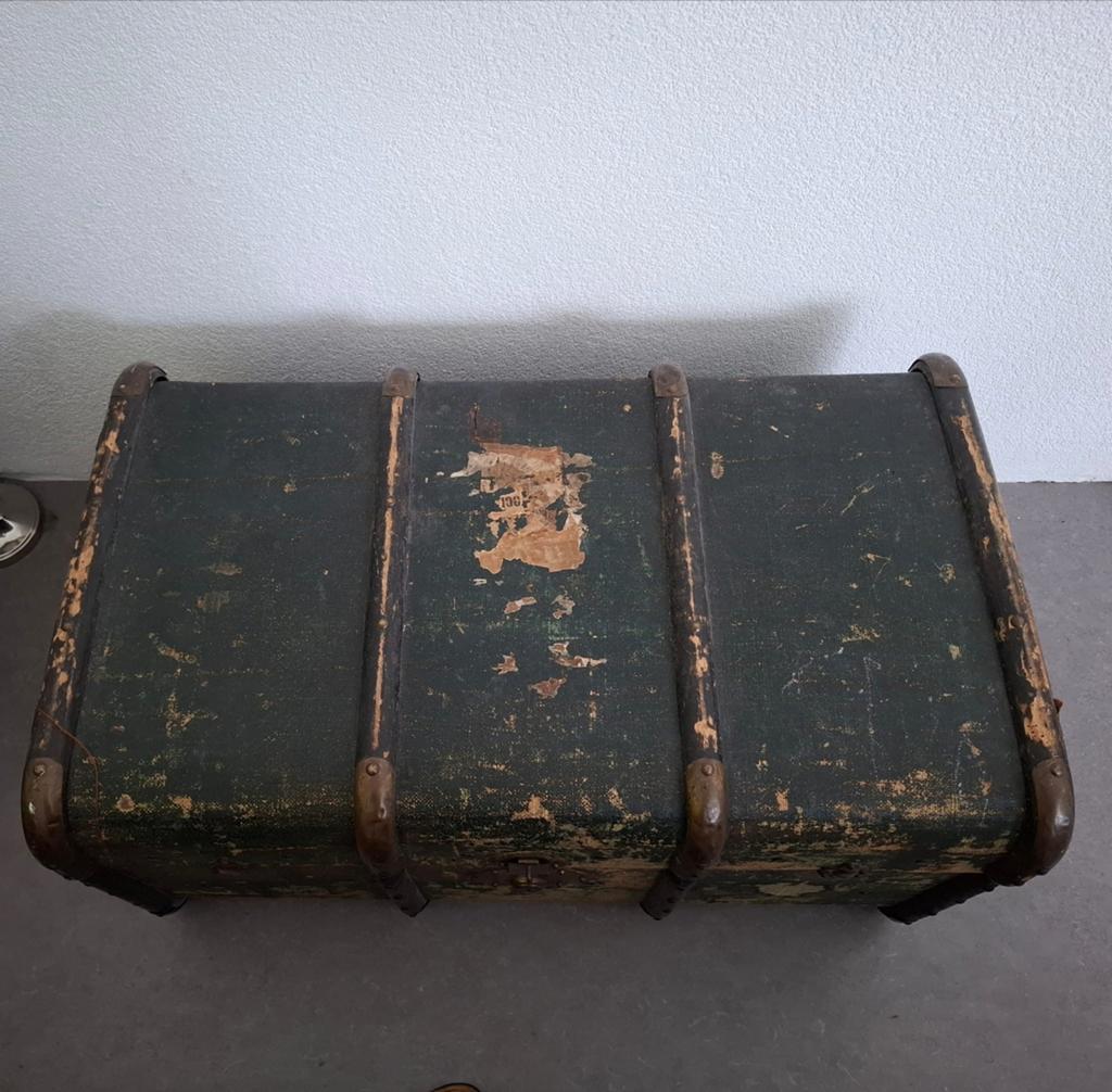 Antieke koffer/kist - Vintage reiskoffer, Ophalen