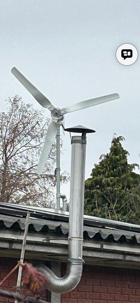 Windmolen 800w, Tuin en Terras, Windwijzers en Windmolens, Zo goed als nieuw, Ophalen