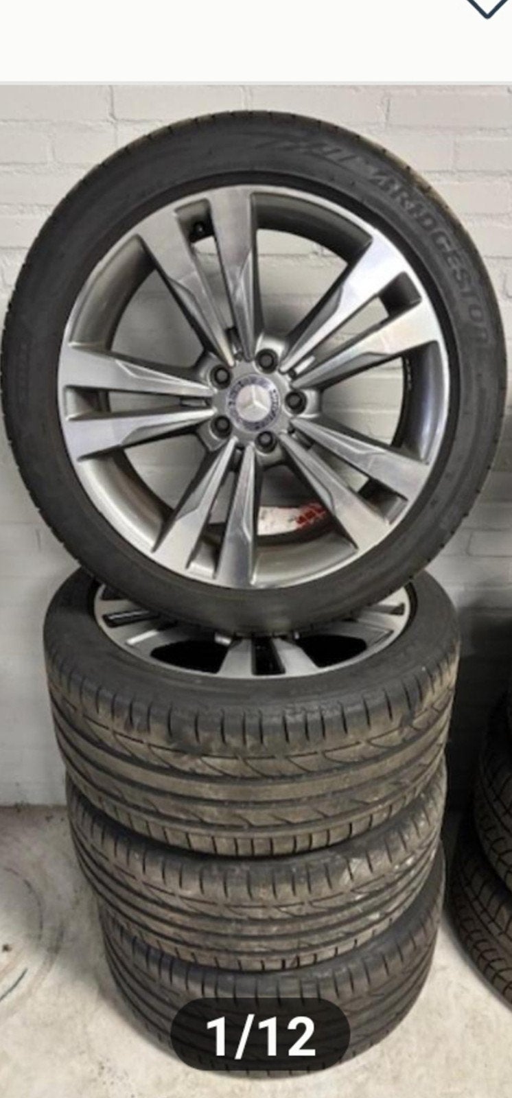 Mercedes 19 inch velgen. Zomerbanden, Ophalen, 19 inch, Zomerbanden, Velg(en)