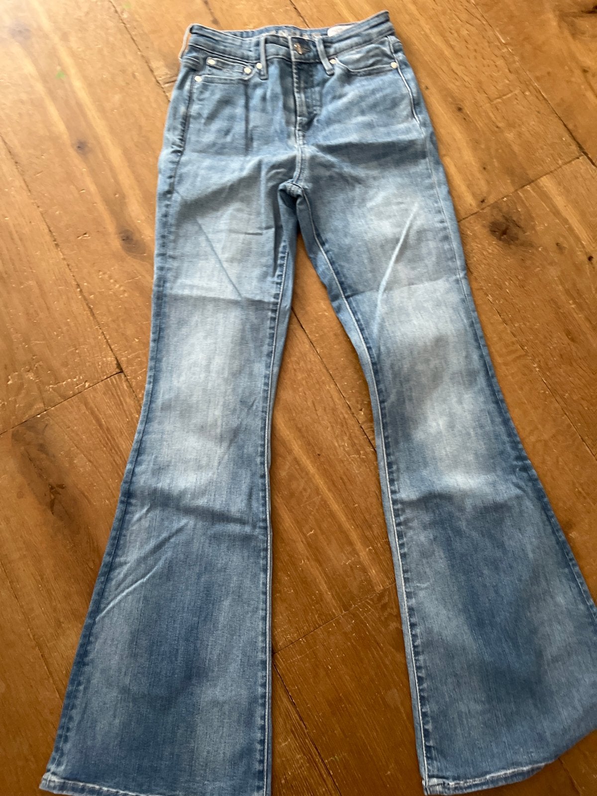 Denham Jane High Rise Flare Jeans W25 L30, Ophalen of Verzenden, Zo goed als nieuw, Blauw, W27 (confectie 34) of kleiner