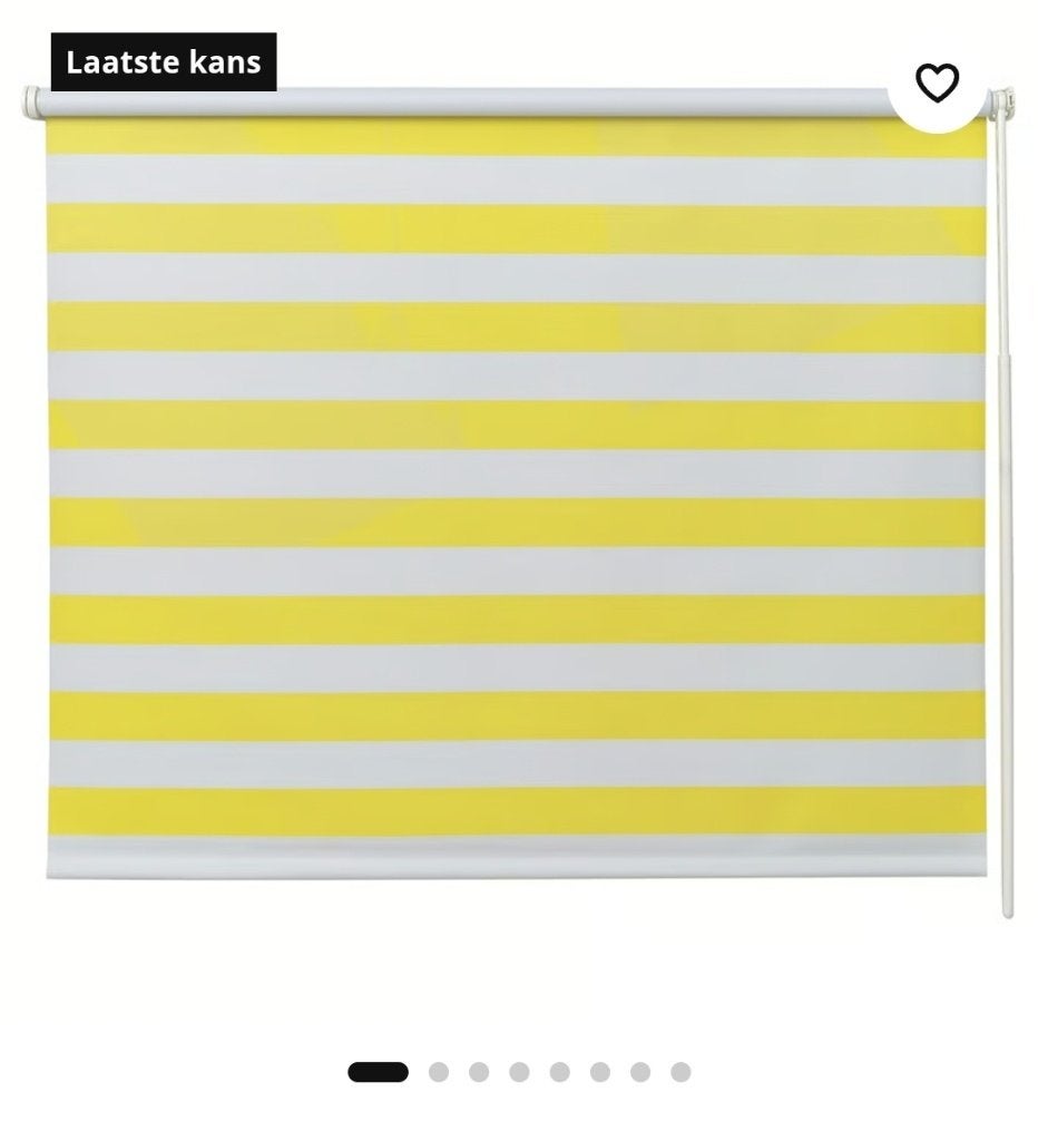 Ikea rolgordijn, Huis en Inrichting, Stoffering | Gordijnen en Lamellen, Ophalen, Geel, Nieuw, Rolgordijn