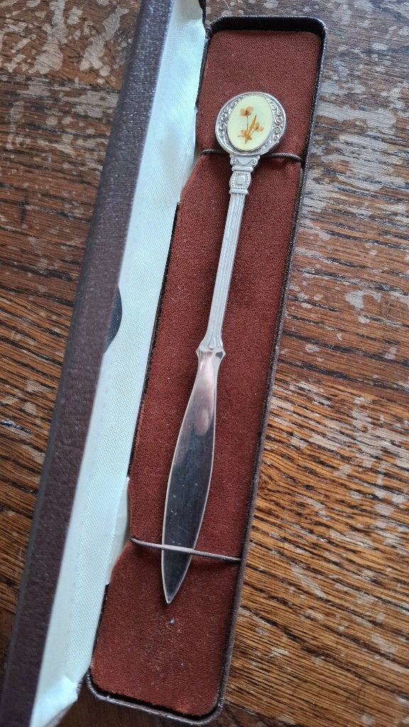 briefopener EPGM verzilverd, Ophalen of Verzenden