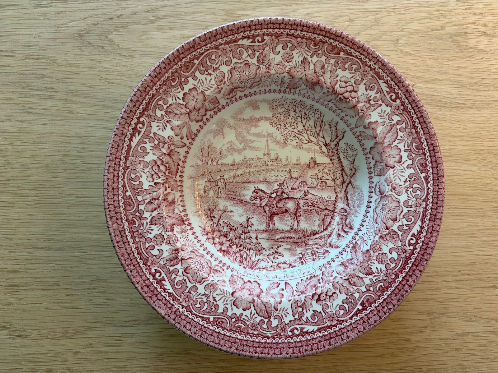 Set van 6 vintage English Ironstone borden, Antiek en Kunst, Ophalen of Verzenden