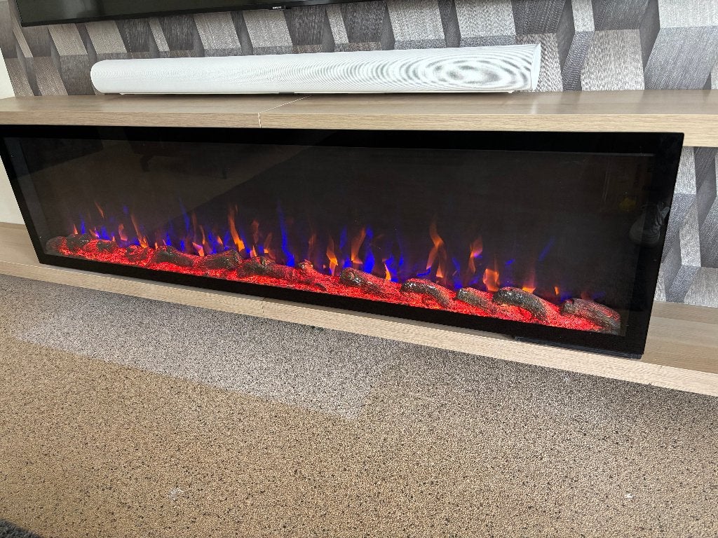 Elektrische inbouw sfeerhaard, Huis en Inrichting, Ophalen, Zo goed als nieuw, Inbouwhaard, Elektrische haard