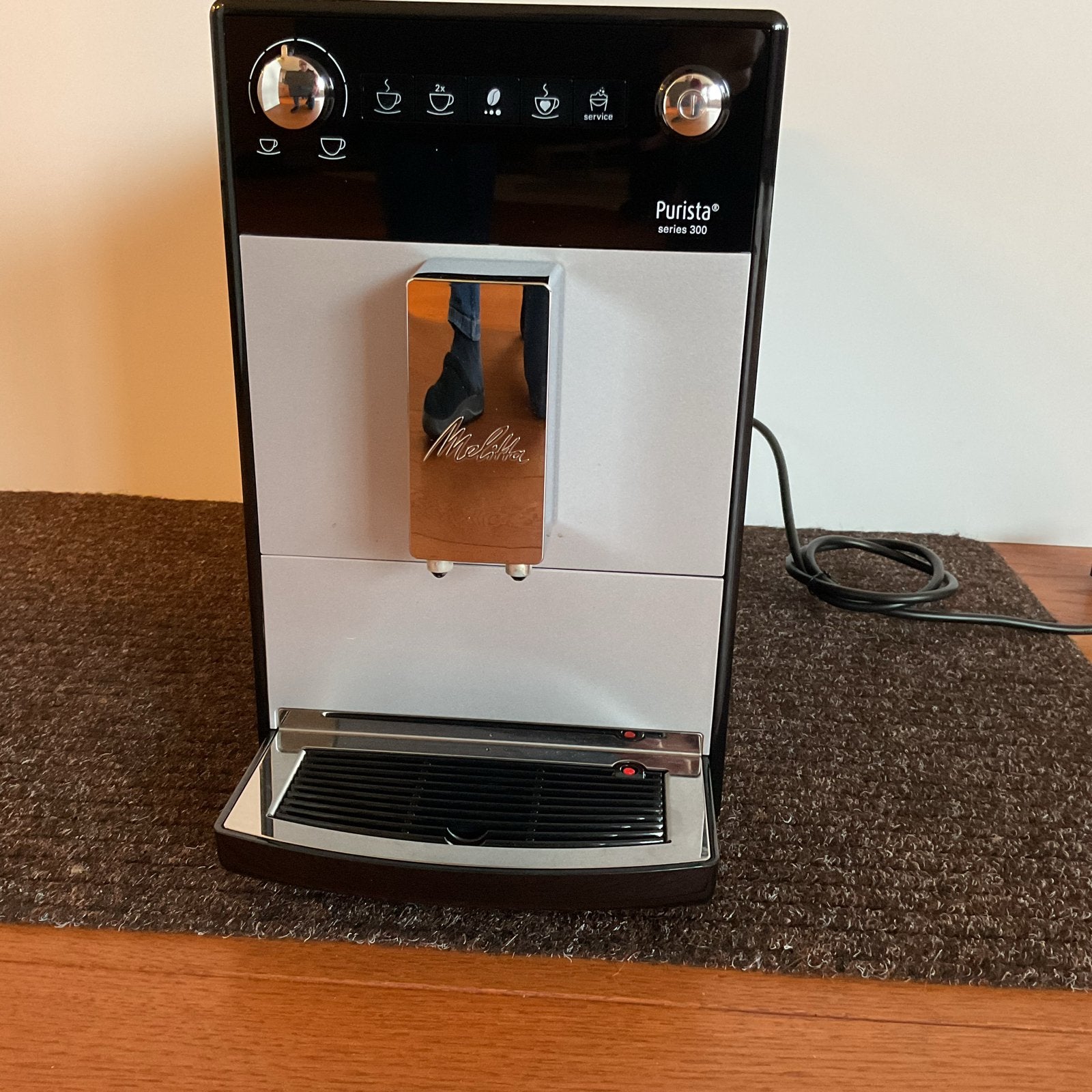 Melitta Purista Series 300 Volautomatische Espressomachine, Ophalen, Afneembaar waterreservoir, Espresso apparaat, Koffiebonen