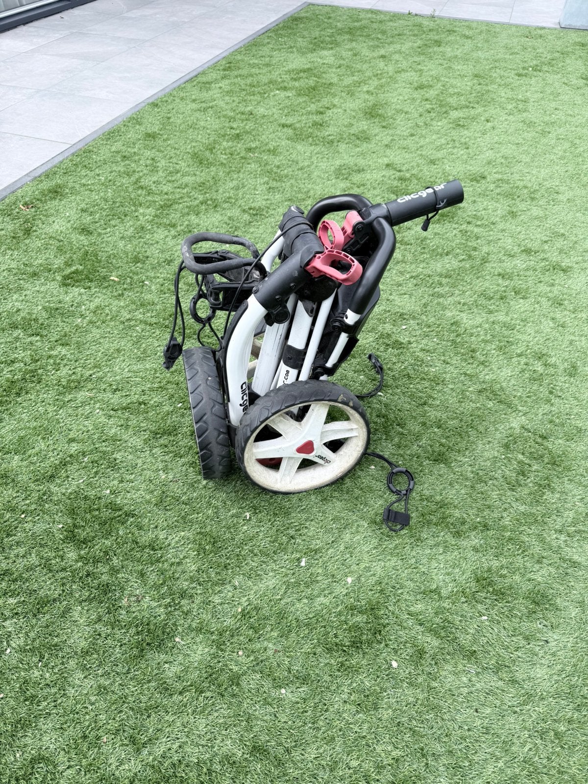 Golftrolley met of zonder tas clicgear, Sport en Fitness, Golf, Ophalen, Gebruikt, Golfkar, Overige merken