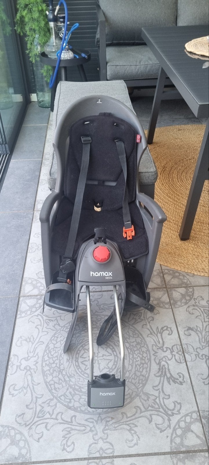 Fiets kinderzitje, Ophalen