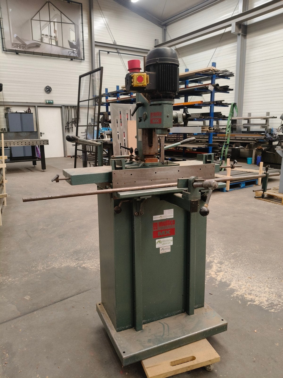 Multico MX Langgatboormachine/ vierkante gatensteek, Ophalen