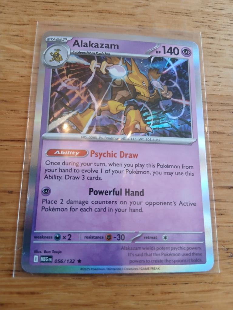 Pokémon Kaart Alakazam 056/132 - Zeldzaam, Ophalen of Verzenden, Zo goed als nieuw, Losse kaart