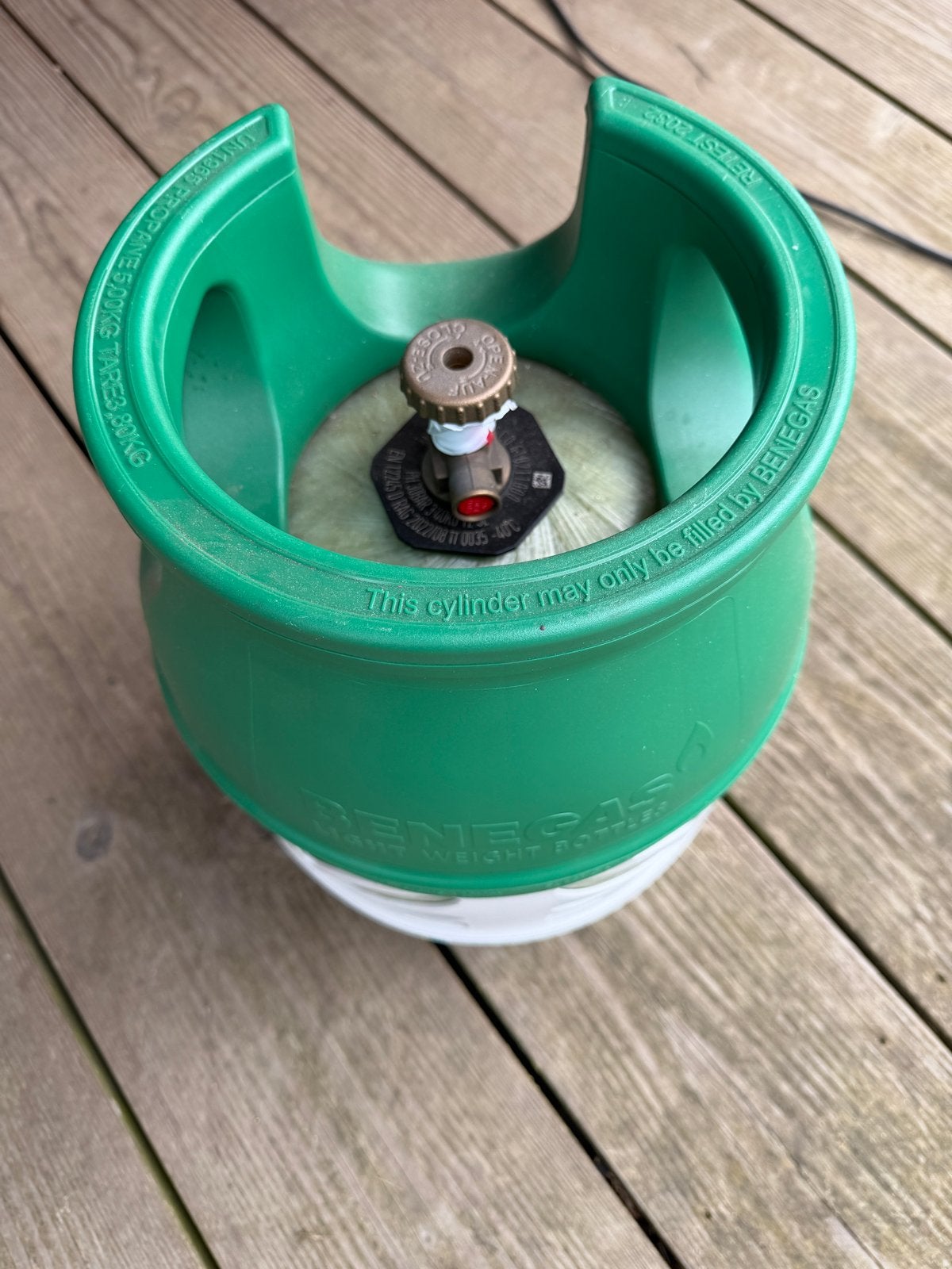 Benegas Light propaan gasfles 5 kg (3/4 gevuld), Ophalen, Gebruikt