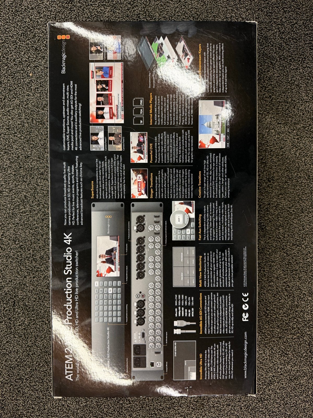 Blackmagic ATEM 2 M/E Production Studio 4K, Ophalen of Verzenden, Nieuw, Video