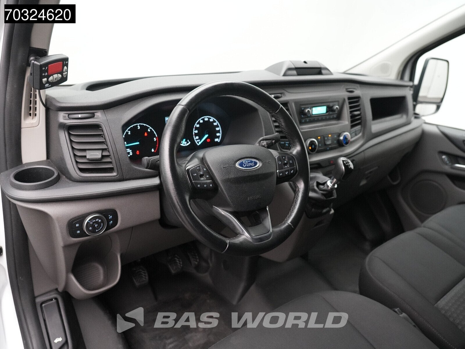 Ford Transit Custom 130PK Kerstner Koelwagen Carrier Xarios, Auto's, Stof, Euro 6, 4 cilinders, Wit