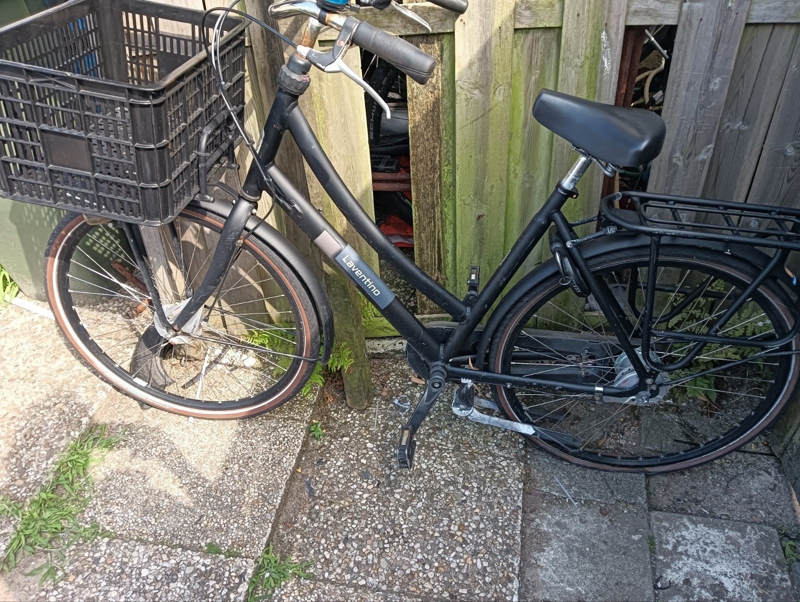 damens fiets, Ophalen