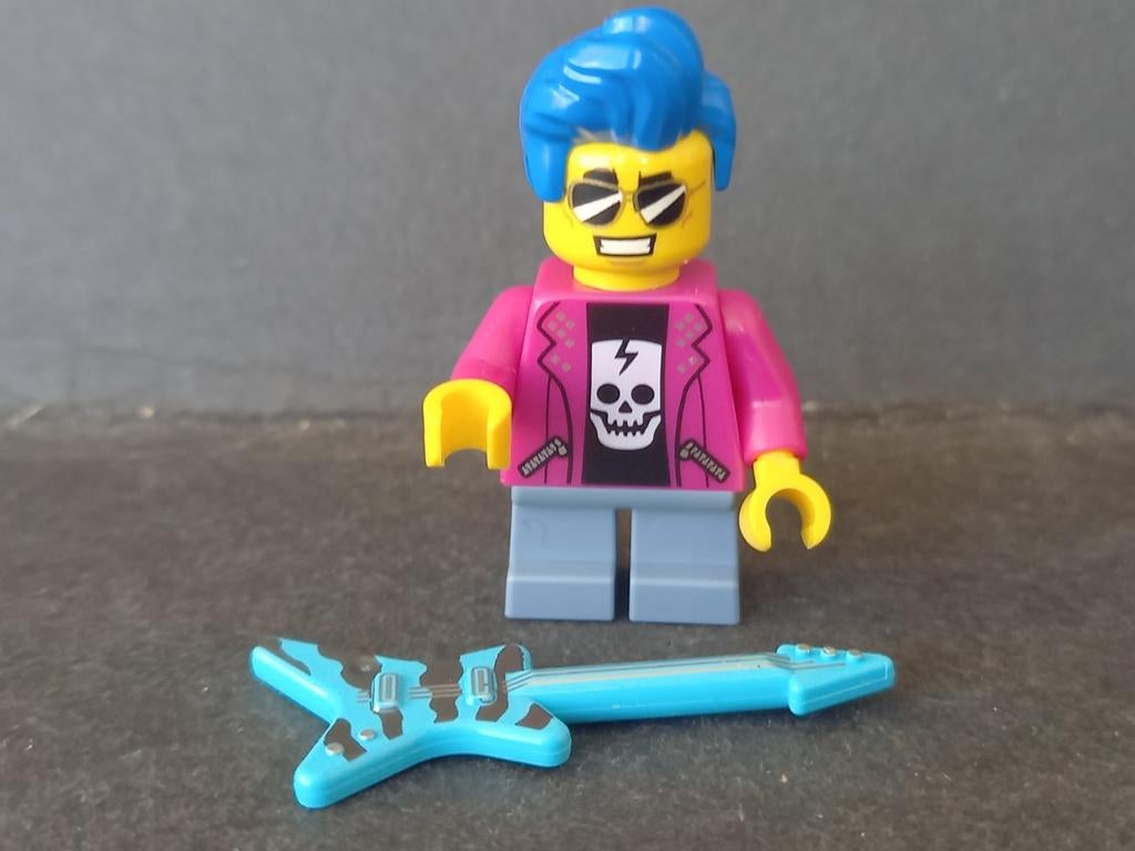 Lego BAM minifig NIEUW Boy Guitar Elvis Rockstar Gitaar, Ophalen of Verzenden, Nieuw, Minifiguur, Lego