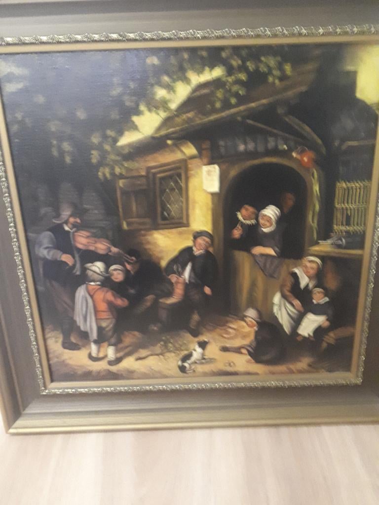 Te Koop: schilderij naar Pieter Breugel - M. Vullings, Ophalen of Verzenden