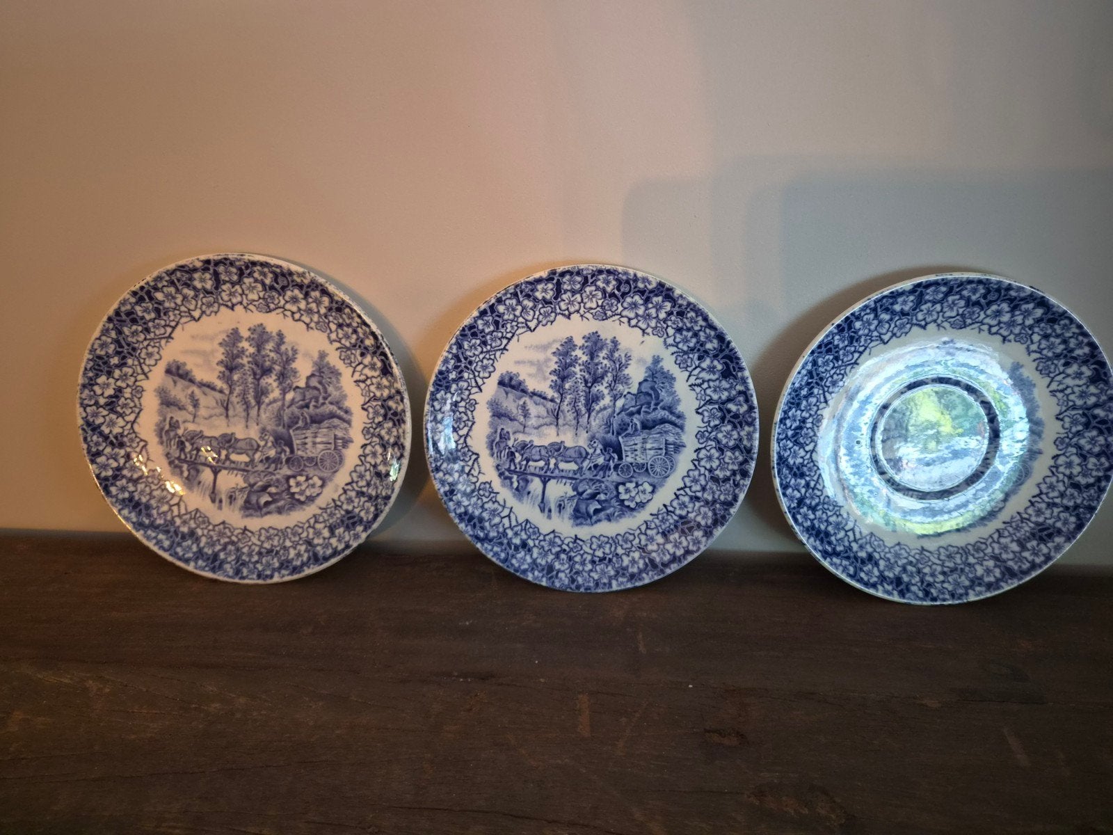 Vintage Petrus Regout decor " Rustique " borden, Ophalen of Verzenden