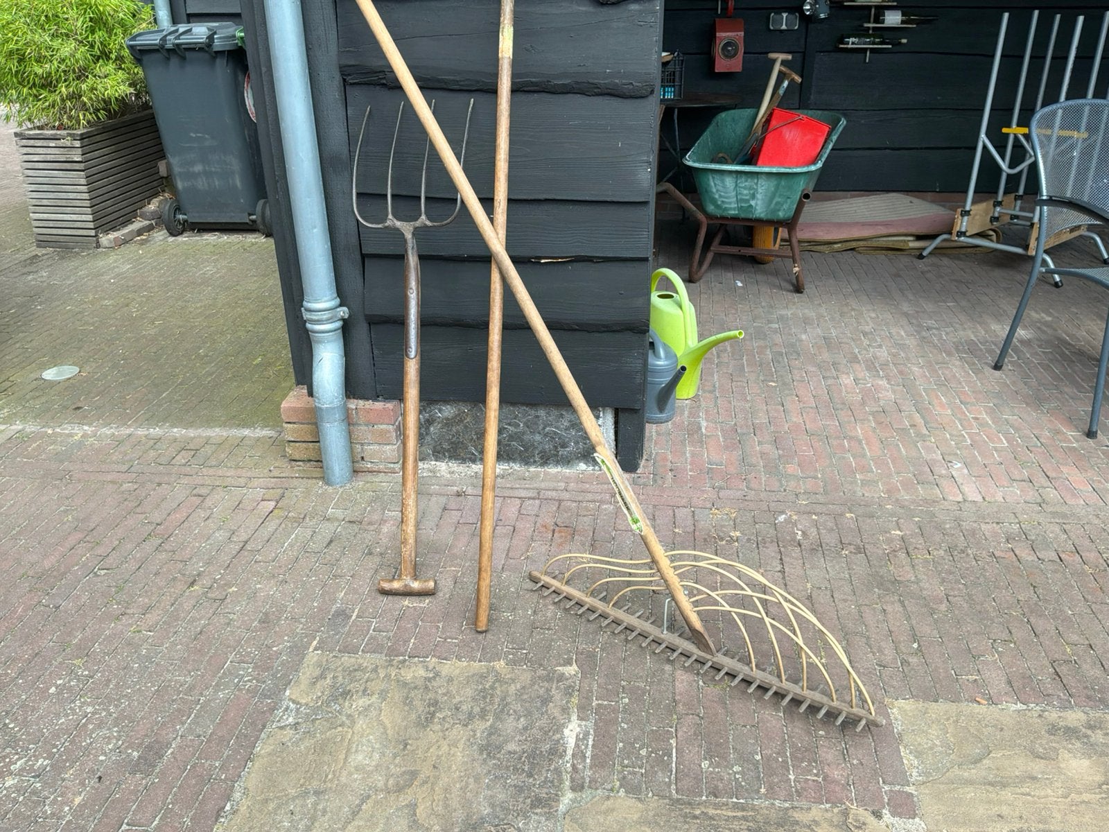 Tuingereedschap, Ophalen, Gebruikt, Hark