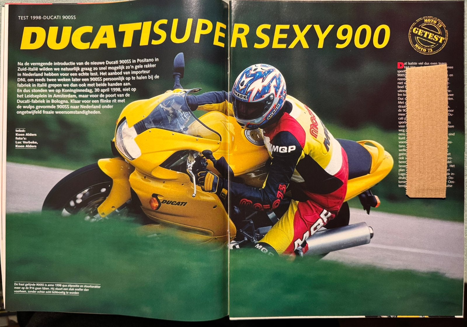 Test 1998 Ducati 900SS, Verzenden, Zo goed als nieuw, Bburago