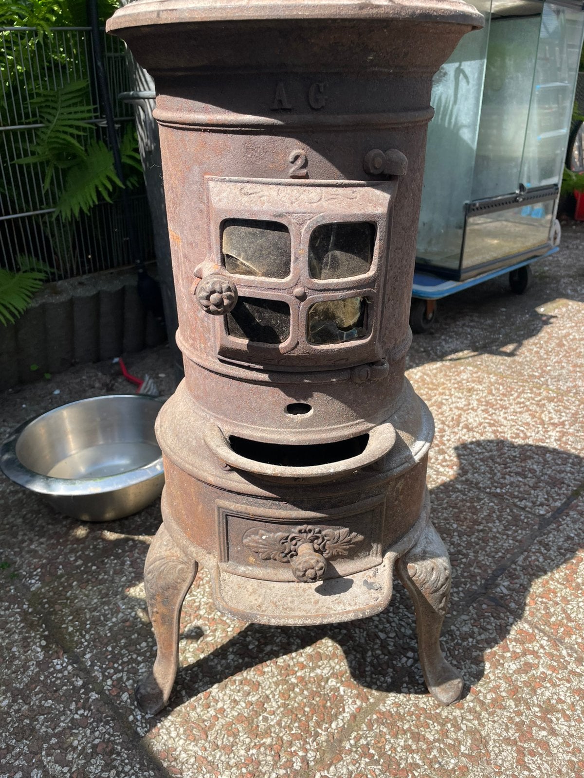 leuk tuin kacheltje, Ophalen of Verzenden