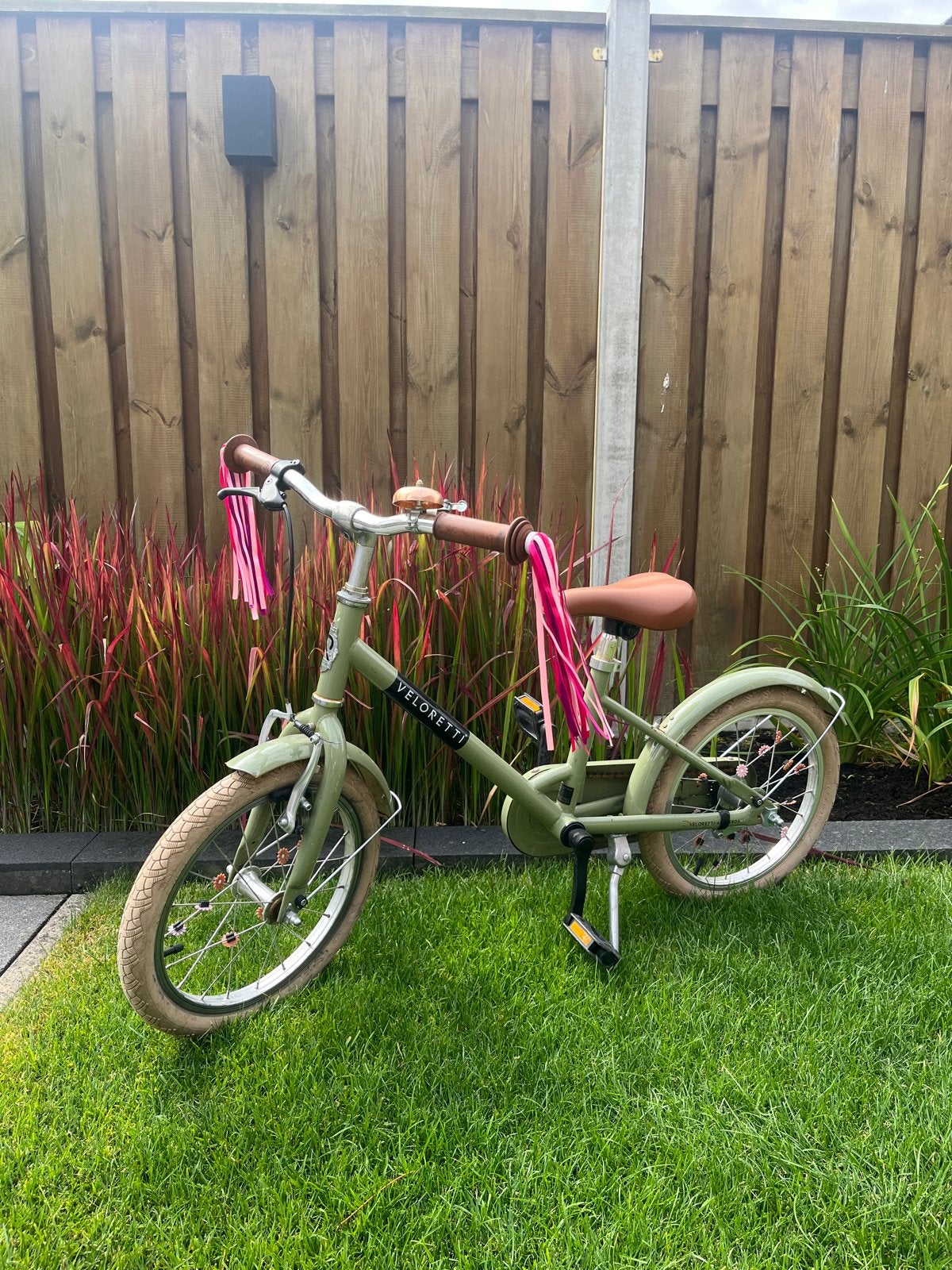 Veloretti Maxi Kinderfiets - Desert Moss, Ophalen, Gebruikt, Velgrem, 16 tot 20 inch