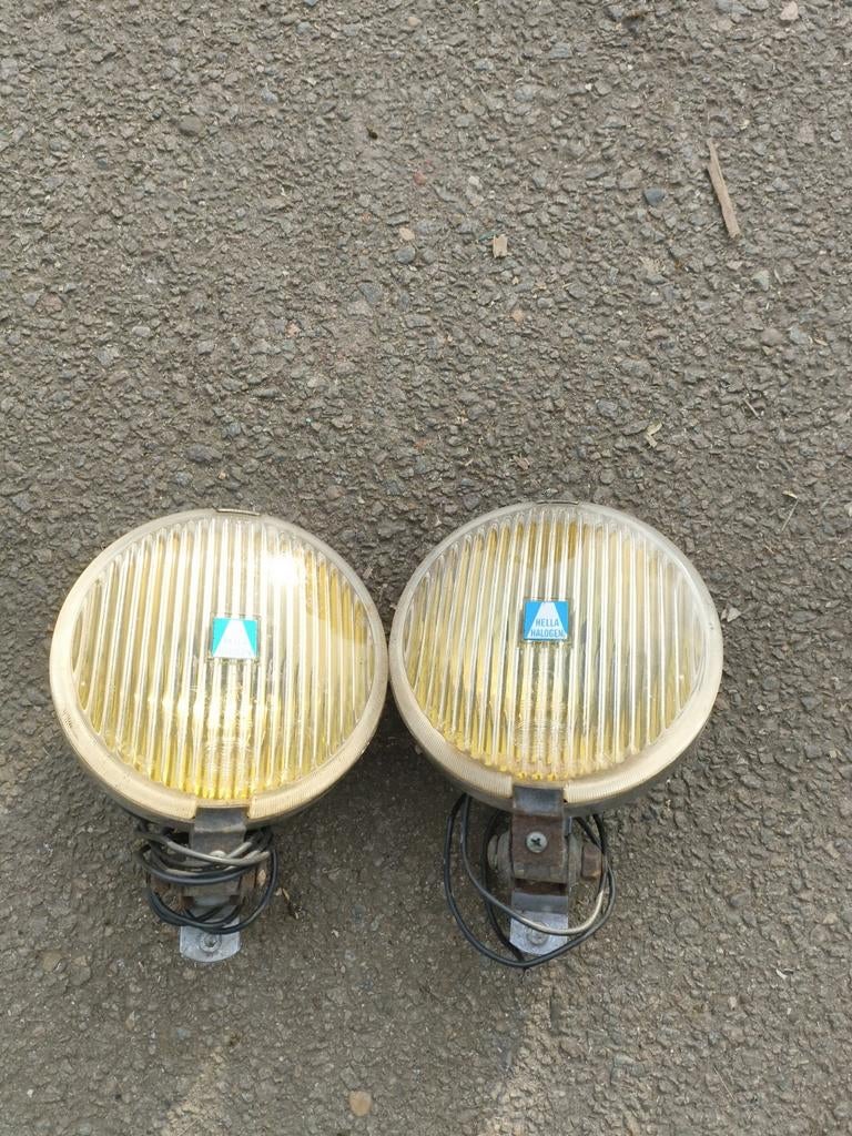 Vintage Hella Fog lights Mistlampen, Auto-onderdelen, Verlichting, Ophalen of Verzenden