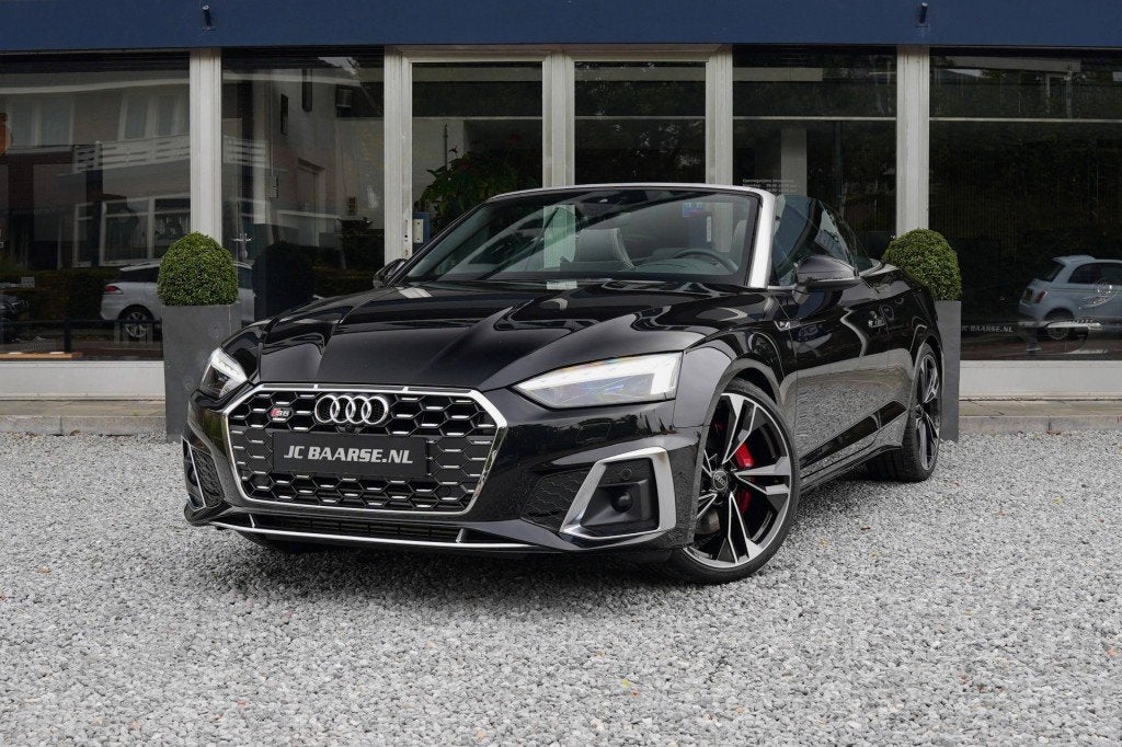 Audi S5 Cabrio 3.0 TFSI QUATTRO/HUD/B&O/MATRIX/CARBON/360, Gebruikt, 2995 cc, 4 stoelen, Zwart