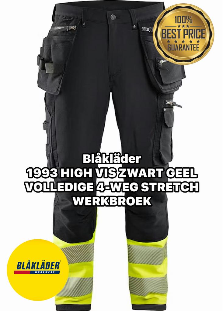Blåkläder 1993 HIGH VIS Volledig 4-WEG STRETCH WERKBROEK C48, Ophalen of Verzenden, Nieuw