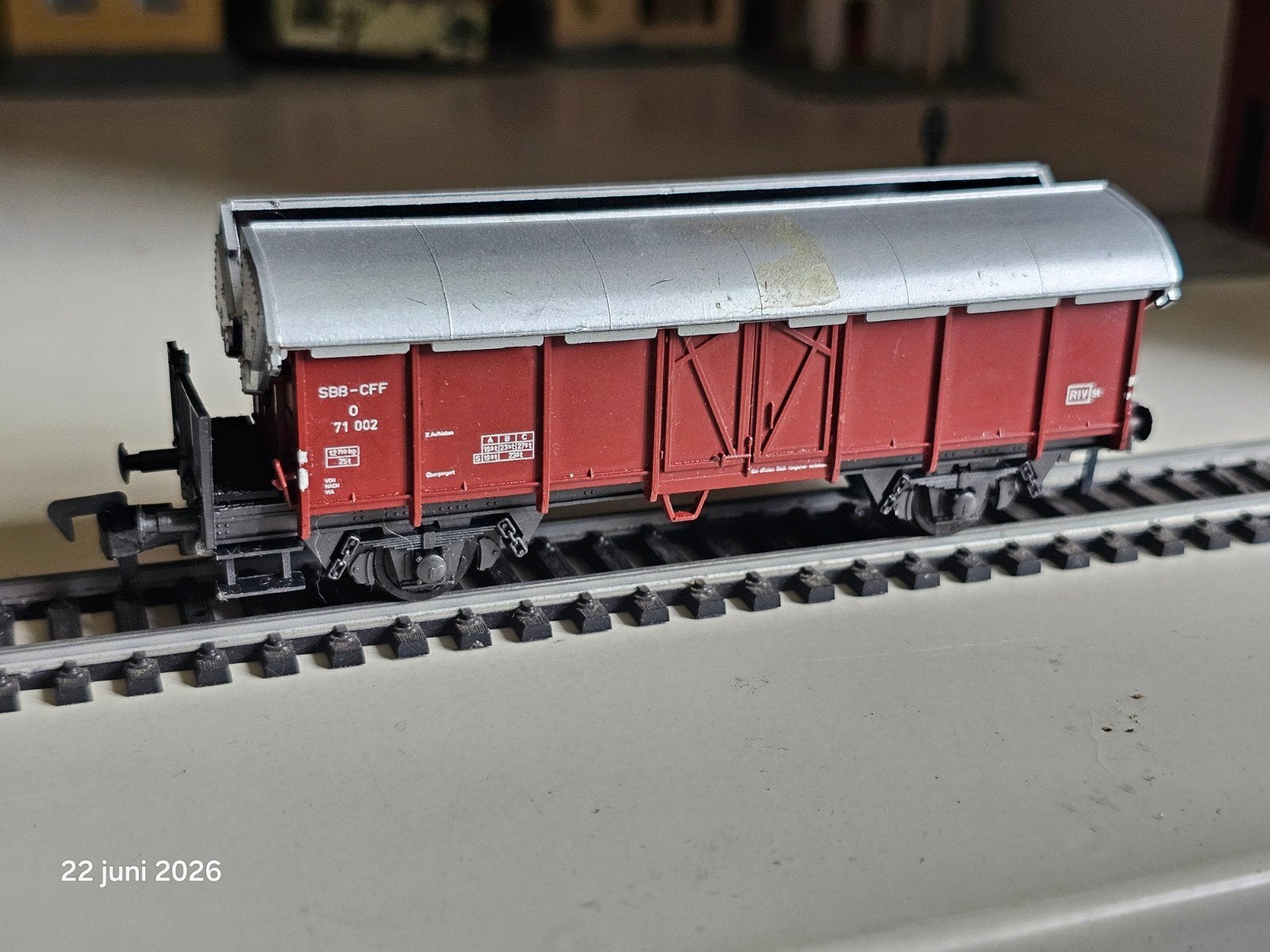 Modeltrein HO wagon liliput met beweegbare kleppen, Ophalen of Verzenden