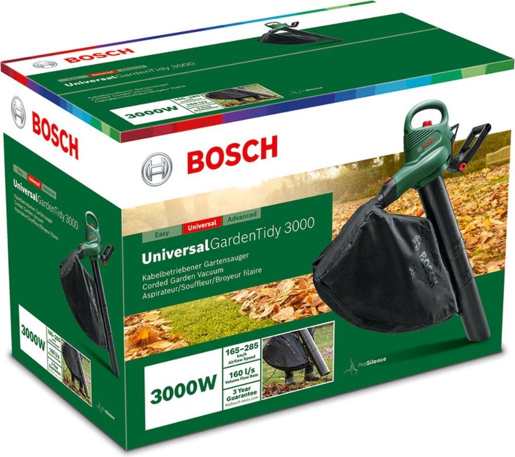 Bosch UniversalGardenTidy 3000 bladblazer, Tuin en Terras, Bladblazers, Met opvangzak, Handgedragen, Ophalen of Verzenden, Zo goed als nieuw