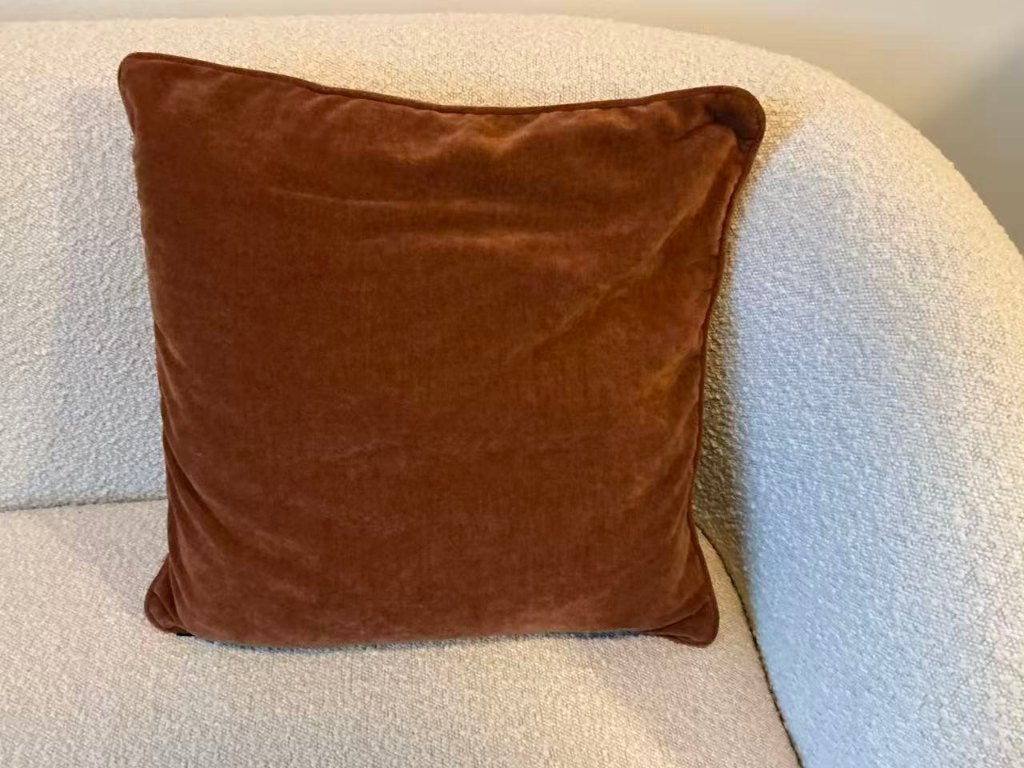 SOFACOMPANY cream sofa + rust armchair set, original €1854, Ophalen, Gebruikt, Stof