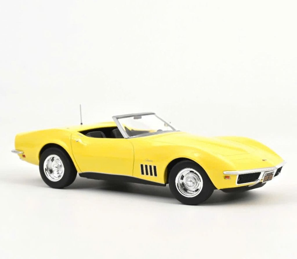 Chevrolet Corvette cabrio 1969 Geel 1/18 NOREV ref. 189039, Verzenden, Nieuw, Auto, Norev