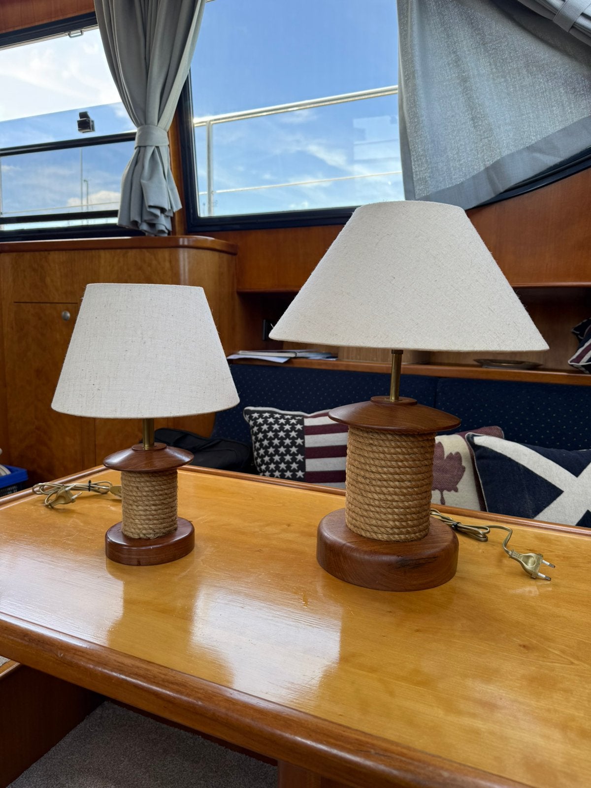 2 Schemerlampen nautisch / maritiem, Ophalen of Verzenden, Zo goed als nieuw