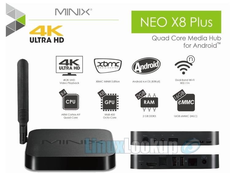 Minix Neo X8 plus, Ophalen of Verzenden, Zo goed als nieuw