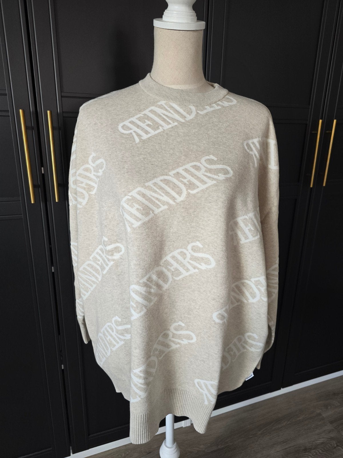 Mooie beige - wit Reinders trui - oversized model, Reinders, Beige, Ophalen of Verzenden, Zo goed als nieuw