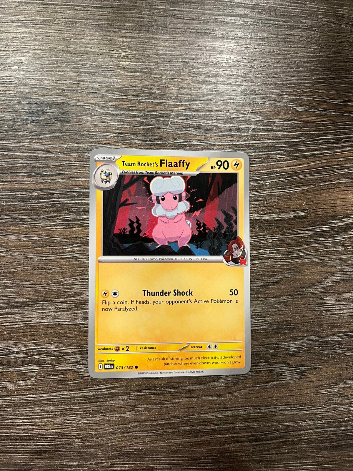 Team Rocket’s Flaaffy DRI 073/182, Ophalen of Verzenden, Zo goed als nieuw