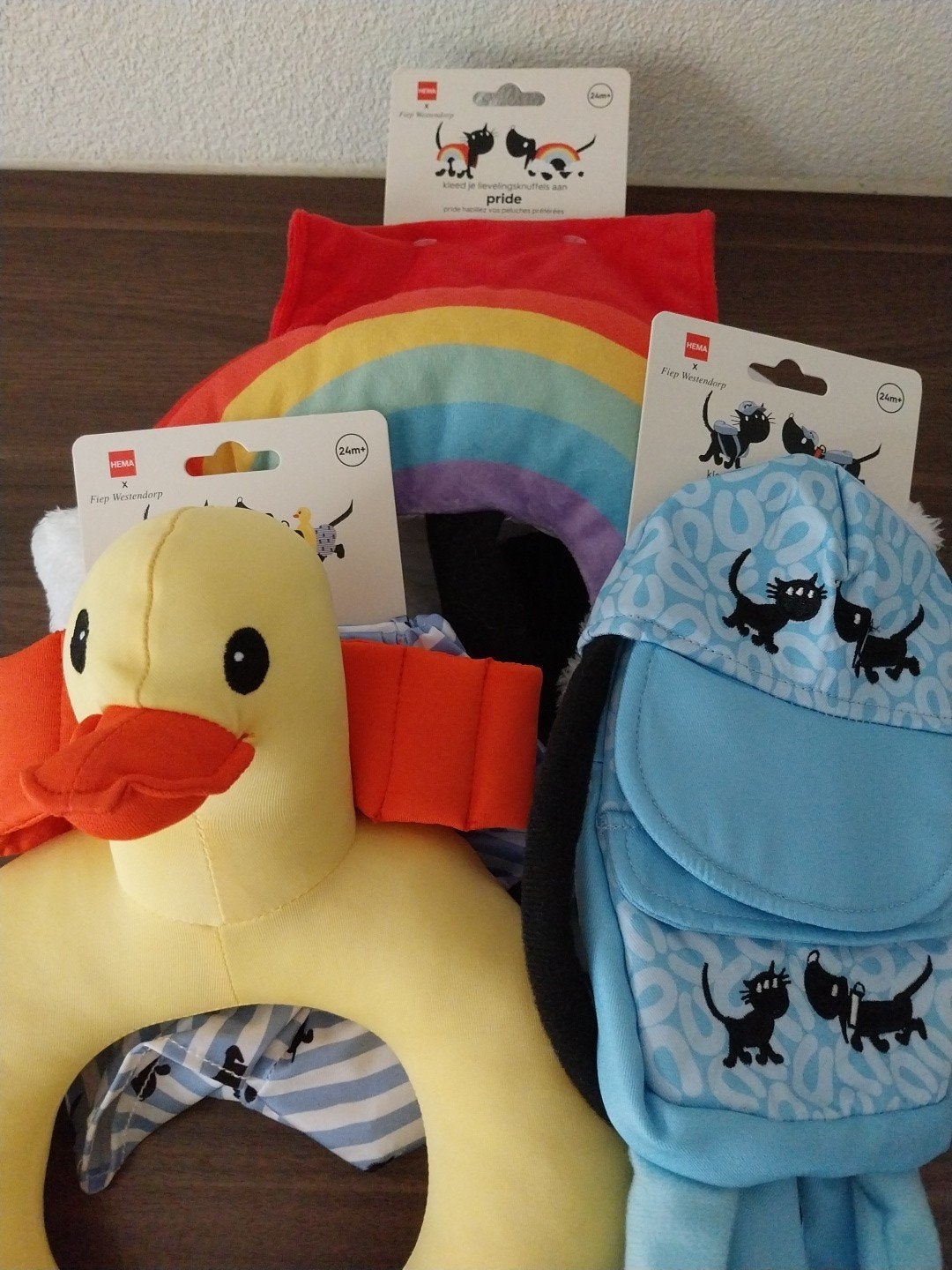 set van 3 nieuwe verkleedsetjes voor Takkie en Siepie, Verzenden, Nieuw, Hond, Hema