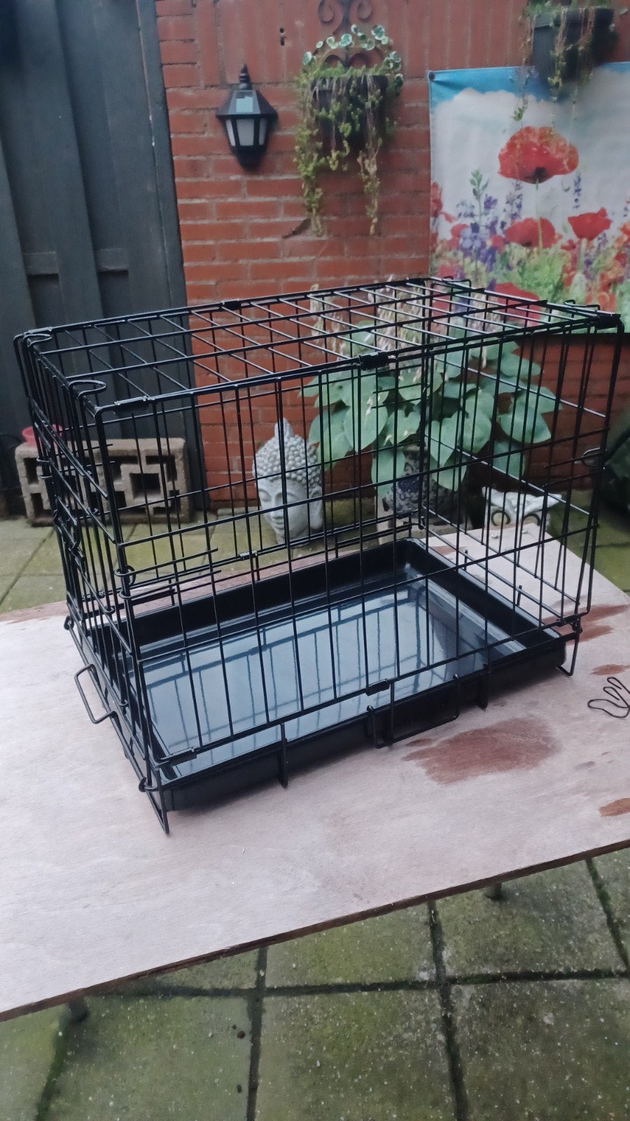 hondenbench zwart in nieuwstaat, Ophalen of Verzenden, Zo goed als nieuw, Minder dan 75 cm, Minder dan 65 cm